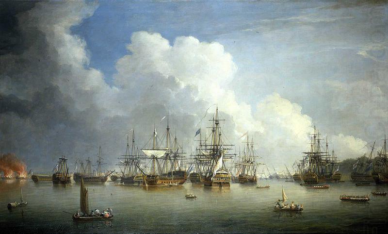 Dominic Serres The Captured Spanish Fleet at Havana, August-September 1762 china oil painting image